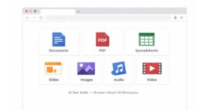 What Is AI Doc Suite? – AI Doc Suite AI Doc Suite browser-native AI workspace interface for document, PDF and media tools