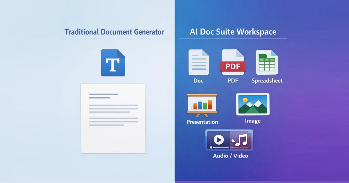 AI Doc Suite vs AI Document Generators: 8 Key Differences