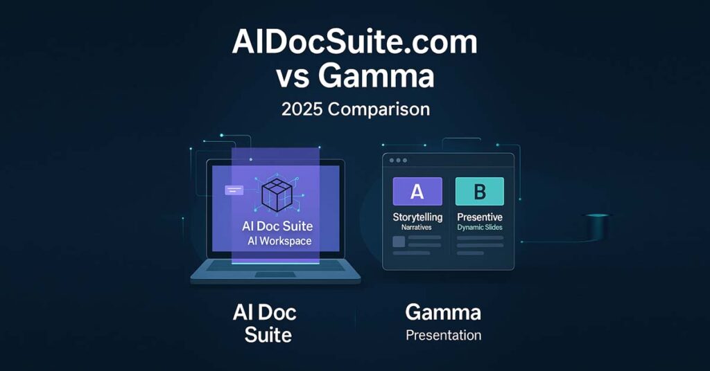 AIDocSuite.com vs Gamma: Which AI Tool Is Better in 2025? (Full Comparison)