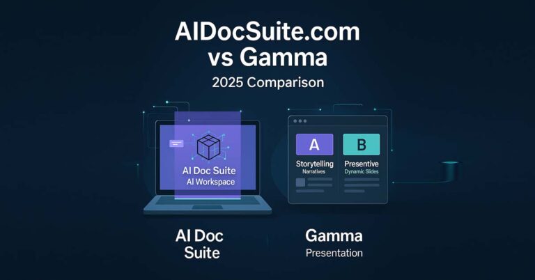 AIDocSuite.com vs Gamma: Which AI Tool Is Better in 2025? (Full Comparison)