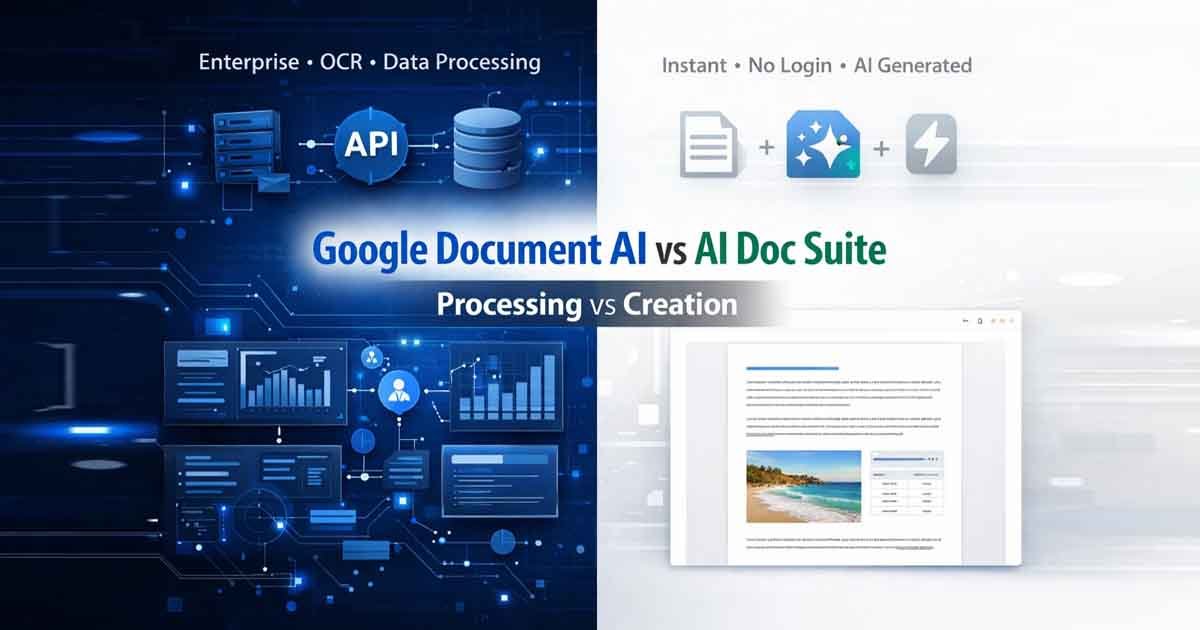 Google Document AI vs AI Doc Suite: Key Differences Explained