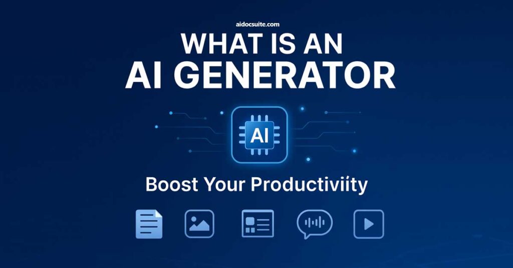 What Is an AI Generator & How It Boosts Your Productivity