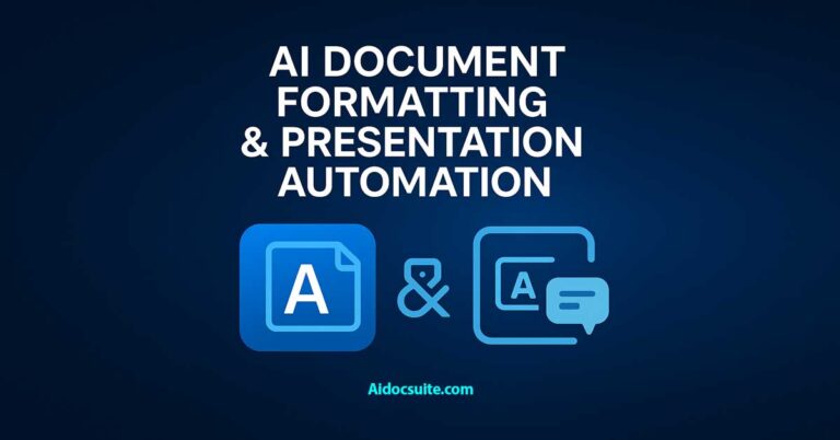 AI Document Formatting Automation: How AI Simplifies Formatting & Presentation Design (2025 Guide)