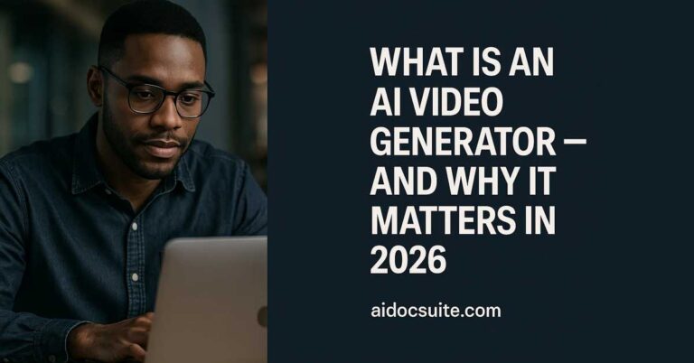 What Is an AI Video Generator — And Why It Matters in 2026