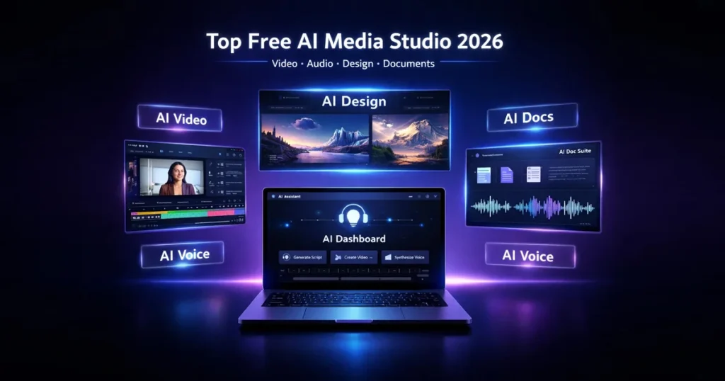 Top Free AI Media Studio Tools in 2026 (Complete Creator Stack) – AI Doc Suite Top Free AI Media Studio Tools in 2026 (Complete Creator Stack)