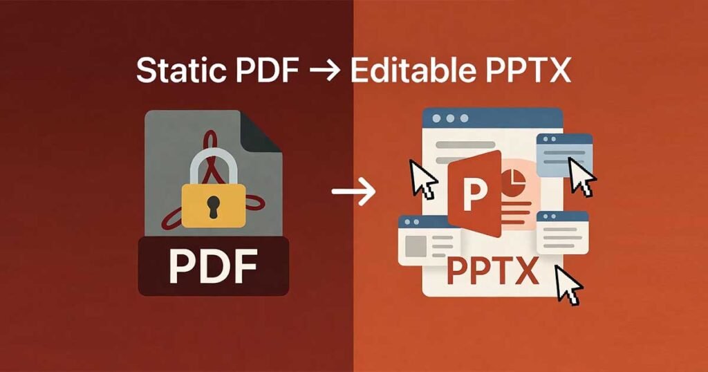 Convert PDF to PPTX Online Without Login (High-Fidelity AI Guide)